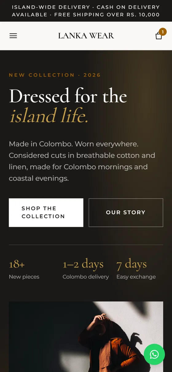 Home page on a phone
