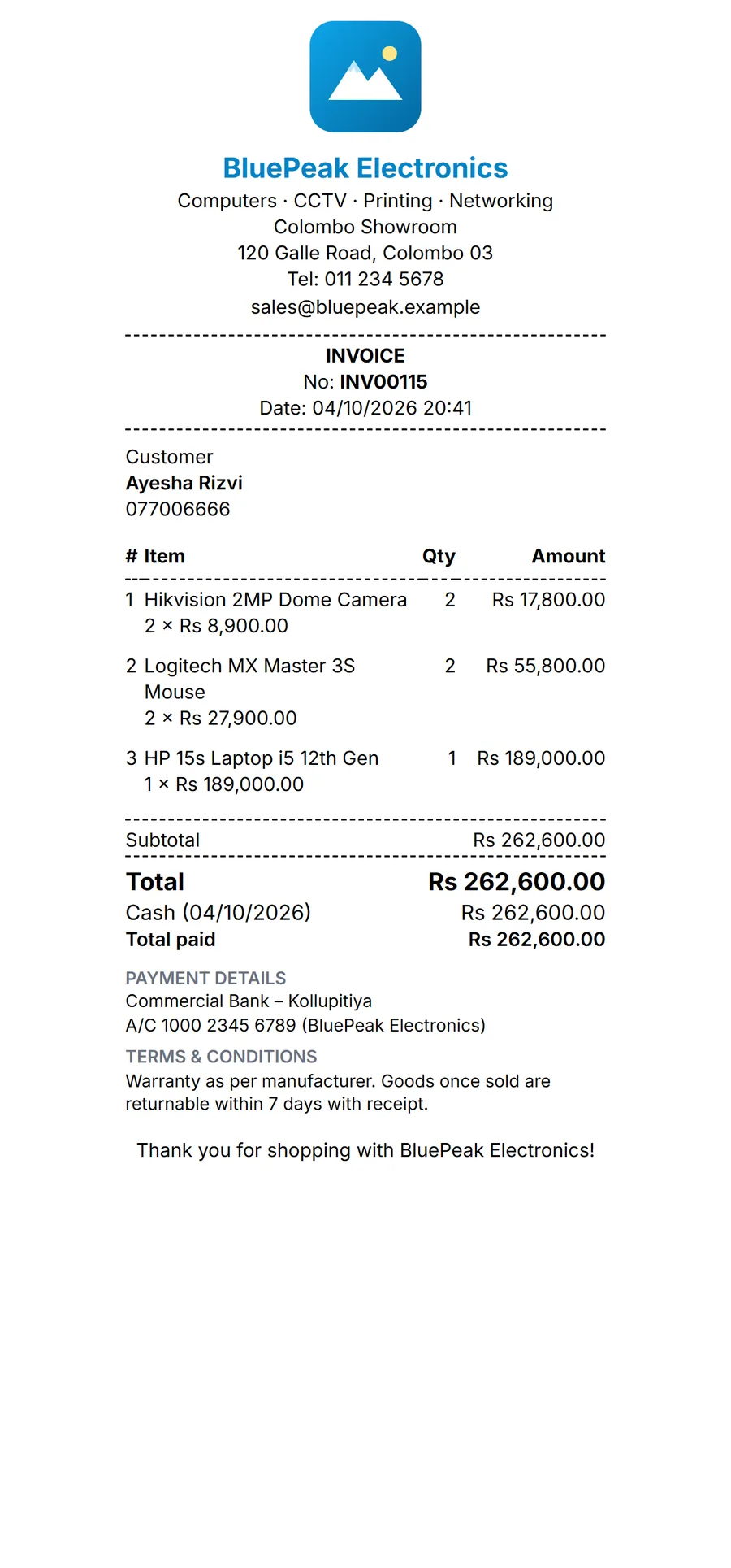 80mm thermal receipt